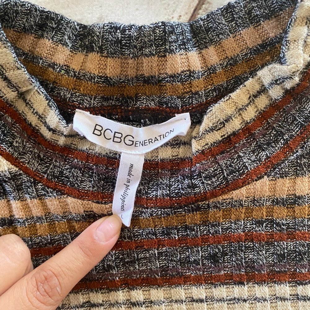 BCBGeneration Striped Knit Mini Dress - Picture 3 of 8